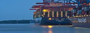 Import export business in Dubai via ships carrying all the cargo.