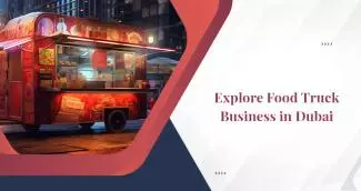 A man running his food truck business in Dubai A man running his food truck business in Dubai